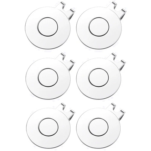 GreenHaven Golf Hat Clips Magnetic Golf Ball Marker Holders for Golf Hats Caps Pants Gloves Bags Visors Belts Nickel-Plated Alloy Clips for Metal Golf Ball Markers (Ball Marker Not Included)