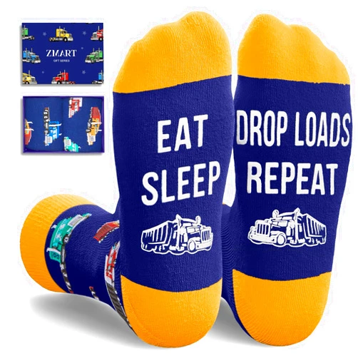 Zmart Gifts for Welder Chef Men - Truck Driver Socks, Cooking Gifts for Dad