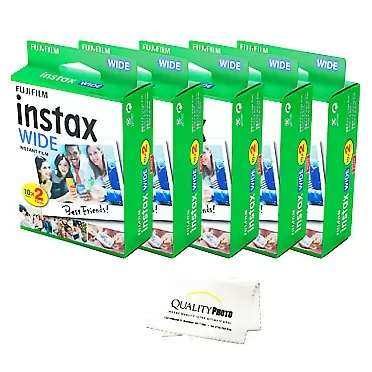 Fujifilm instax Wide Instant Film 10 Pack (100 Exposures) for use with Fujifilm instax Wide 300, 200, and 210 Cameras…