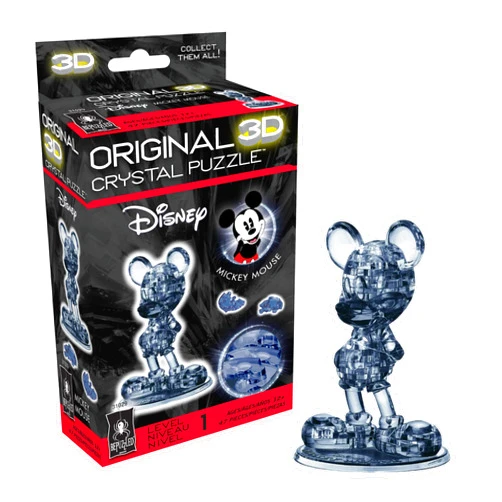 BePuzzled | Disney Mickey Mouse Original 3D Crystal Puzzle, Ages 12 and Up