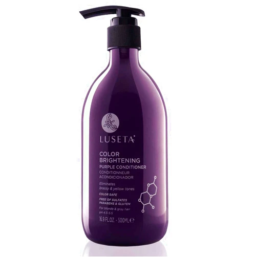 L LUSETA Luseta Purple Conditioner for Colored, Grey, Blonde & Dry/Damaged Hair - Women's Sulfate & Paraben Free, 16.9oz