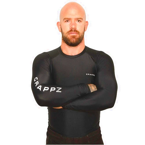 Grappz Long Sleeve Rash Guard, Compression Shirt, Most Durable MMA, BJJ, Jiu Jitsu, No Gi, Wrestling, Athletic Base Layer