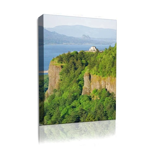 FPMVRTAYU 23''x34'' Canvas Wall Art Painting Crown Point Columbia River Oregon Panoramic Vertical Home Decoration Print On Framed Canvas Ready to Hang Picture Poster Artwork for Wall Decor