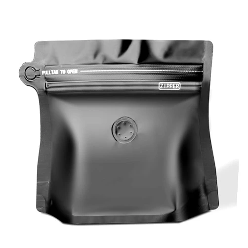 ODDIER 8oz 1/2 lb 60pcs Coffee Bags with Valve,Vented Coffee Bag Barrier Bags Store Bags Coffee Packaging Coffee Storage Pouches Stand-up Bags for Food Diamond Shaped Need to Use Heat Sealing Machine （Black）