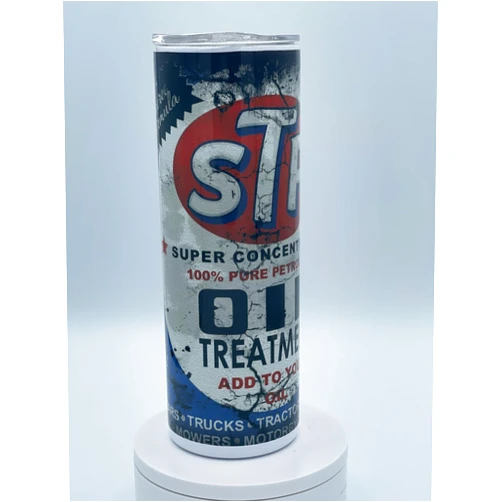 Generic Mechanic STP oil inspired stainless steel tumbler. (20 oz)