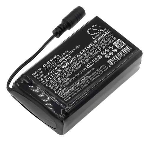 Flujoy 6000mAh/11.1V Replacement Battery for Macna Li-po 12v 6a K-BAT-Li-12VOLT-6.0A