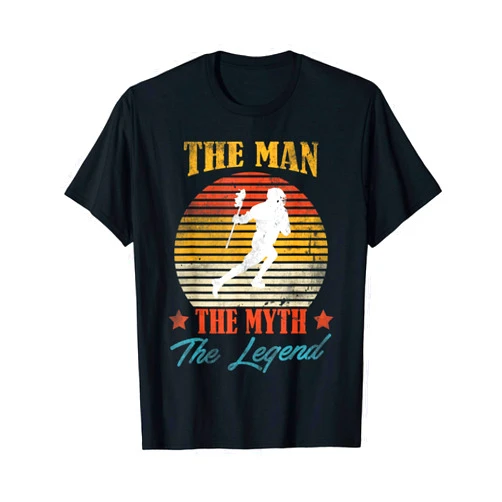 Hobby Occupation American Ballsports Stick Gifts Mens Retro Vintage Lacrosse LAX Player Coach Gift Team Ball Sport T-Shirt