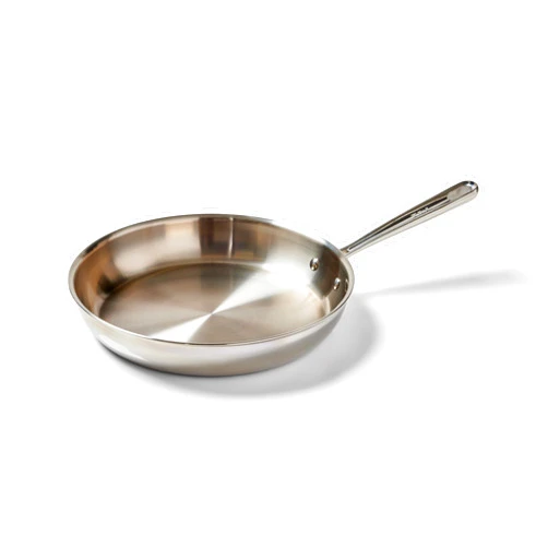T-Fal Pro Tri-Ply Stainless Steel Fry Pan 12 Inch, Induction Compatible, Oven Safe 500F, Fast & Even Heat, Professional Quality & Durability, Frying Pan, Skillet, Cookware, Dishwasher Safe, Silver