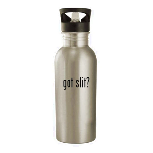 Knick Knack Gifts got slit? - 20oz Stainless Steel Water Bottle, Silver