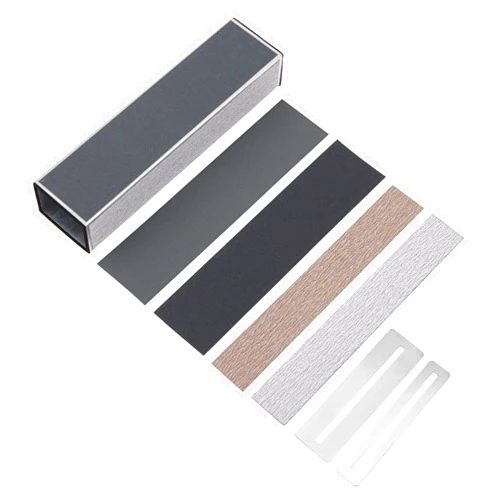 Yootones Guitar Fret Leveler Beam, Leveling Bar with Self-adhesive Sandpaper, 2Pcs Fingerboard Guard Protectors, 4Pcs Replacement Sanding Papers, Luthier Tools Compatible with Electric Guitar Bass