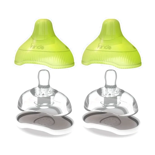 Kiinde Twist Active Latch Nipples for Breast Milk or Formula Feeding - Slow Flow (2 Pack)