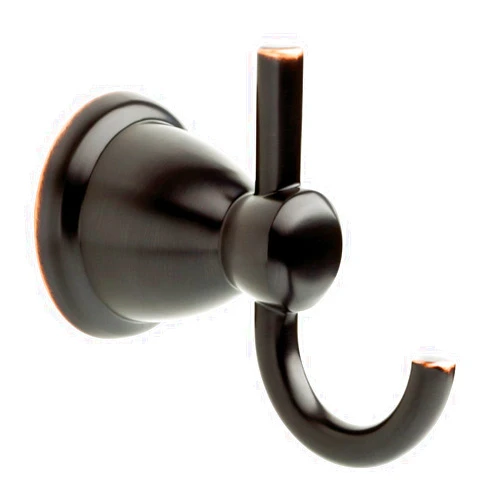 Franklin Brass Kinla (1-Pack) Towel Hooks Oil Rubbed Bronze Bathroom Double J-Hooks Wall Mounted for Robes & Towels 2-Prong Hand Towel Hook Holder Kitchen, Bath, Bathroom Accessories KIN35-ORB-1