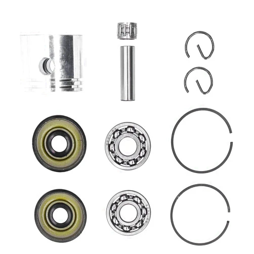GLOGLOW High Hardness Piston Kit for 220 221 260 1950 2150 2250 2450 2550, Professional Piston Kit Crank Bearing for Chainsaw
