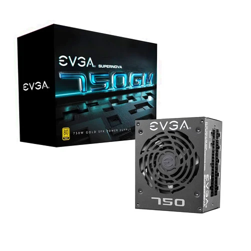 EVGA SuperNOVA 750 GM, 80 PLUS Gold 750W, Fully Modular, ECO Mode with FDB Fan, 10 Year Warranty, Includes Power ON Self Tester, SFX Form Factor, Power Supply 123-GM-0750-X1