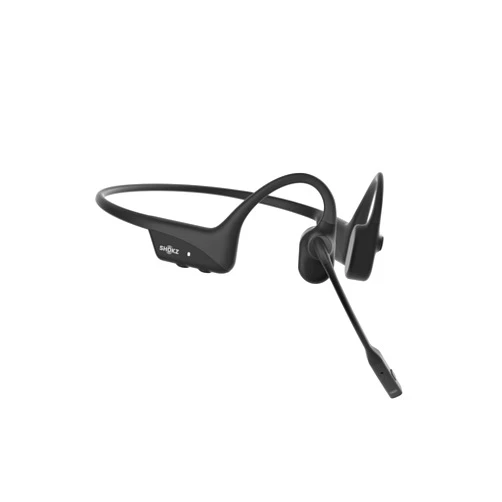 SHOKZ OpenComm2 Open-Ear Bone Conduction Headphones, Wireless Bluetooth Computer Headsets with Noise Canceling Mic and Mute Botton for Work, Call, Meeting, 16 Hours Talk Time for Mobile & PC