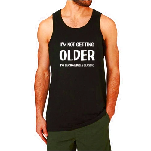 WINGZOO Workout Tank Top for Men-Mens Humor Funny Saying Fitness Gym Racerback Sleeveless Shirts