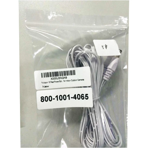 TRIVISION CONNECT.PROTECT. TriVision DC Power Extension cable, 15 Feet, White