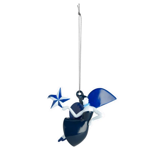 Alessi Christmas Ornament, Blue, 10.9 x 5.7 x 8.7 cm