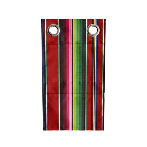 Ambesonne Cinco de Mayo Hanging Pocket Organizer, Mexican Serape Colorful Stripes Vertical Lines Latino Design Illustration, Printed Polyester Storage Bag with Pockets, 9
