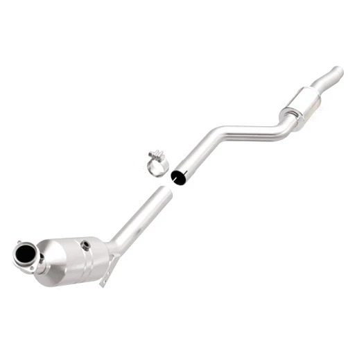 MagnaFlow Exhaust Products MagnaFlow Direct-Fit Catalytic Converter OEM Grade Federal/EPA Compliant 51919 - Stainless Steel 2.25in Main Piping, 66in Overall Length, Midbed O2 Sensor - Import Vehicle OEM Replacement