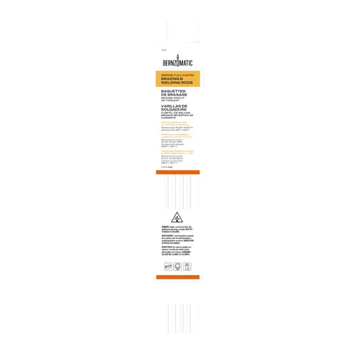 Bernzomatic WB5 Bronze Flux Coated Brazing/Welding Rod, 4Piece