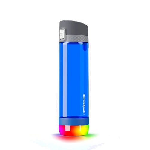 Hidrate Spark PRO Smart Water Bottle – Tritan Plastic – Tracks Water Intake with Bluetooth, LED Glow Reminder When You Need to Drink – Chug Lid, 24 oz