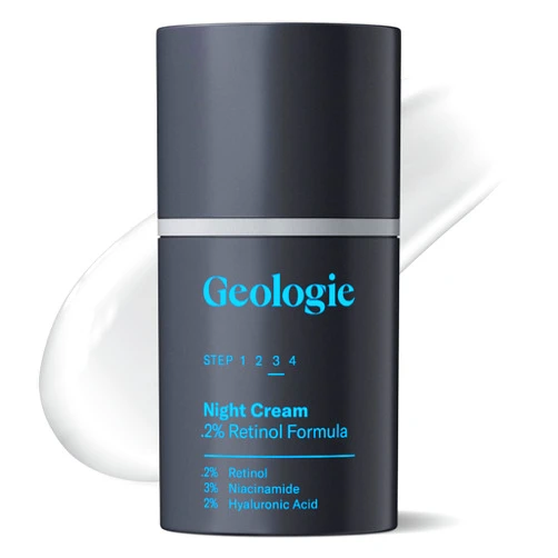 Geologie Retinol Anti-Aging Face Cream | Enhanced .2% Retinol Formula for Effective Results | Reduce Fine Lines & Wrinkles | Protect & Repair Skin With Hyaluronic Acid & Niacinamide | For Men & Women