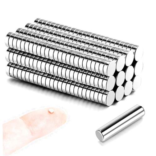 MEALOS 300pcs 3x1mm Magnets - MEALOS Tiny Magnets Neodymium Magnets Rare Earth Magnets-Mini Magnets Small Round Magnets for Crafts - Little Magnets for Miniatures Small Models - Come with a Storage Case
