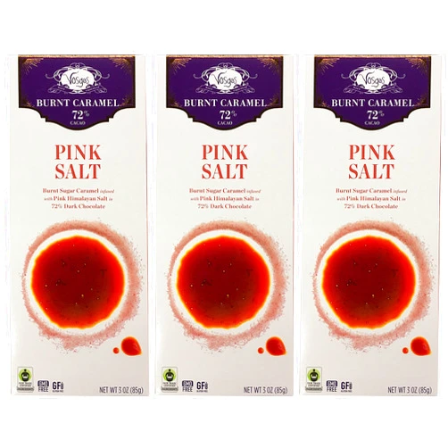 Vosges Haut-Chocolat Vosges Pink Salt Chocolate Bar Pack of 3 (3 Ounce)