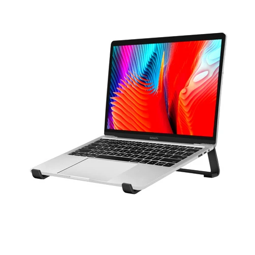 Thibault Aluminum Laptop Stand for Desk - Cooling Ergonomic Design - Fits MacBook Air Pro/DELL/HP/Lenovo/ThinkPad/Alienware - 13/14/15.6/16 -Easy Assembly- Ventilated Laptop Stand for Optimal Airflow