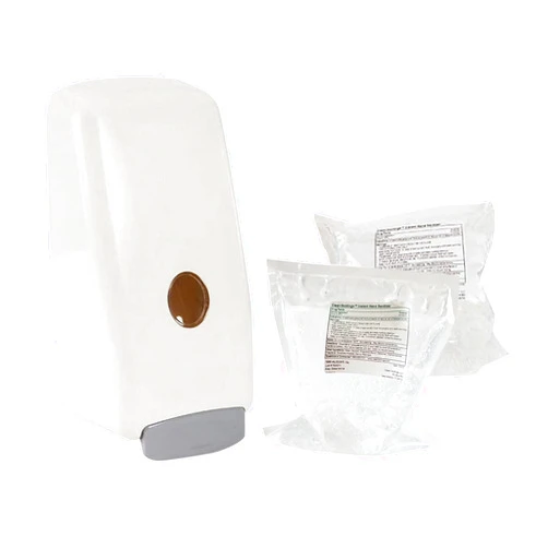 Zogics Wall Mount Hand Sanitizer Dispenser and Gel Hand Sanitizer Refill – Wall Dispenser with Easy-to-Push Bar to Dispense Gel Hand Sanitizer, Includes Two Gel Refills