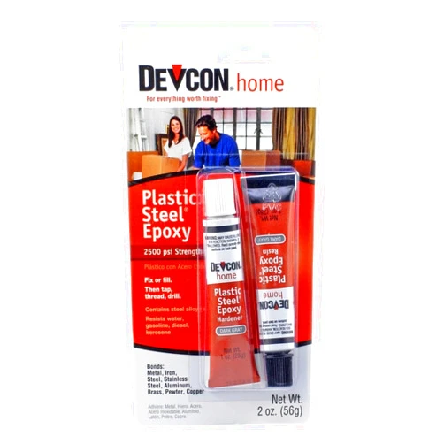 Devcon 52345 Plastic Steel Epoxy - 1 oz. 2-Part Tube