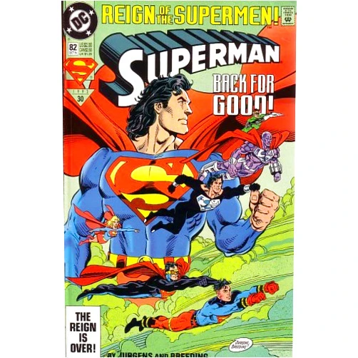By Dan Jurgens (Author) Superman, #82 (Comic Book): Reign of the Supermen