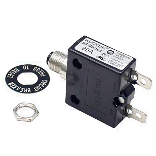 Circuit Breakers KUOYUH Circuit Breaker 98 Series 32VDC 125/250VAC 50/60Hz (18A-50A) (20A)