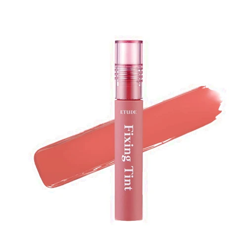 ETUDE Fixing Tint 4g | Long Lasting, High Pigmented Liquid Lipstick, Lip Stain, Waterproof, Lightweight matte finish, Full Coverage (#08 Dusty Beige)