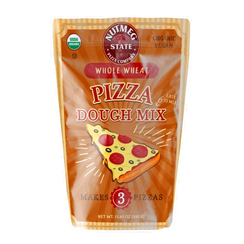 Nutmeg State Pizza Company Organic Whole Wheat Pizza Dough Mix - Makes 3 Crusts for Homemade Pizzas