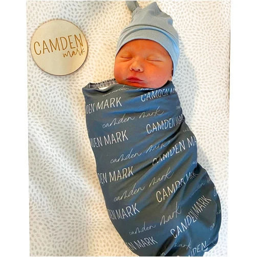 NAZENTI Personalized Baby Blanket with Name for Boys and Girls, Monogrammed Baby Blanket, Name Swaddle Blanket, Personalized Baby Gift, Customized Baby Girl Blankets, Custom Newborns Blanket