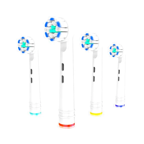 Whuppsi Replacement Toothbrush Heads Fit for Oral B Electric Toothbrushes, 4PCS, Soft Ultrathin Bristles for Pro Gum Care, Refills for Braun Model 3756 3757 3744 3765 3738 4729 4739
