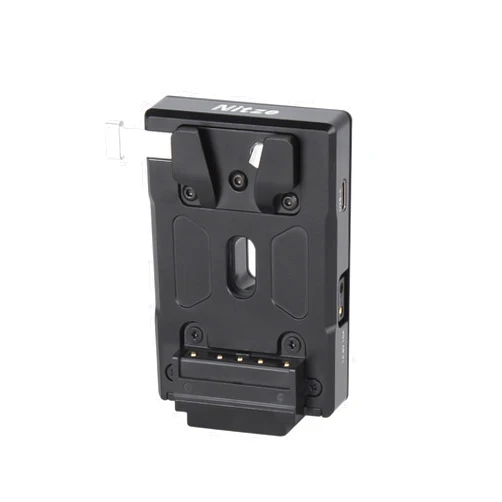 Nitze V Mount Battery Plate, USB-C (PD 3.0) Input/Output, DC (8V/3A), D-tap (14.8V/10A) Output V Mount Plate for Camera Power Supply - N21-D8A