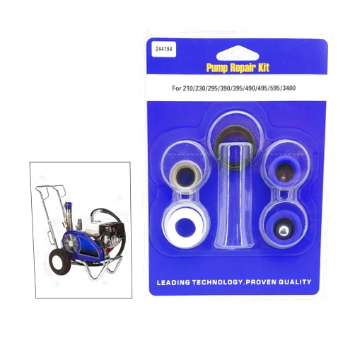 GregYoung for 395 490 495 595 3400 Airless Paint Sprayers Pump Repair Packing Kit，244194 Compatible with Graco 210 230 295 390 395 490 495 595 3400 Airless Sprayers Parts