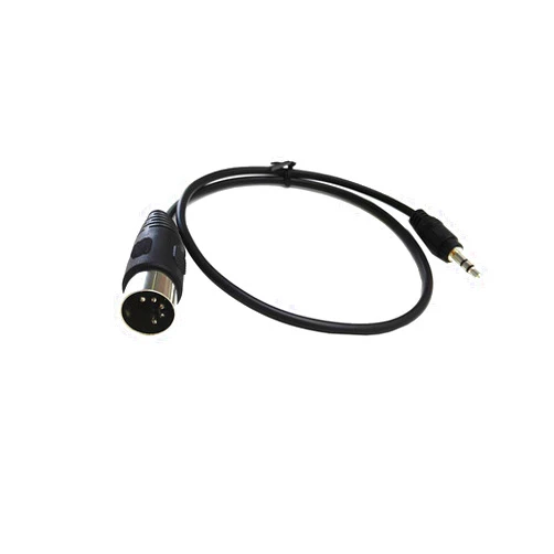 SinLoon 5-Pin DIN-Male Cable, 5 Pin Din Plug to 3.5mm(1/8in) TRS Stereo Male Jack Stereo Audio Cable for Playing The Musical Instrument Signal Output (0.5m,3.5M-5 DIN M)