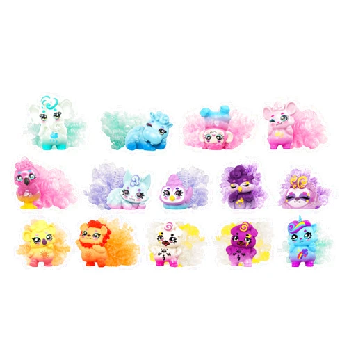 Mattel Cloudees Minis Collectible Figure 4-Pack Assortment, Unboxing Reveal Cloud Toy with Surprise Accessories, Toys for Kids 4 and Up, Multi