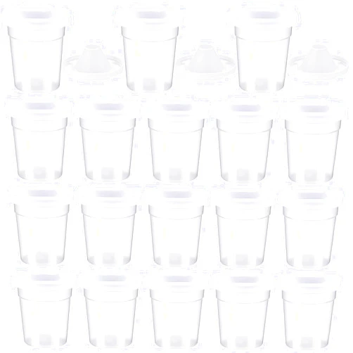 SiliFine 12 Packs No Spill Paint Cups with Lids for Kids Reusable Spill Proof Paint Cups for Classroom Arts Crafts Supplies