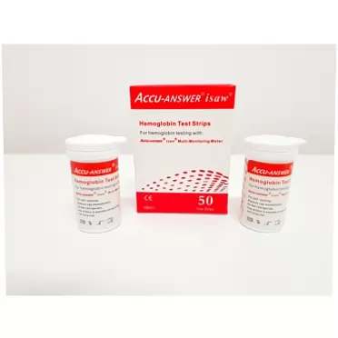 Accu-Answer isaw Blood Hemoglobin Test Strips(2X25pcs)