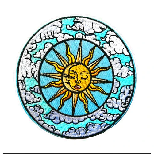 CHBROS Cool Sun Embroidered Patch Badge Iron/Sew on Patches for Clothing Jackets T-Shirt Backpacks.…
