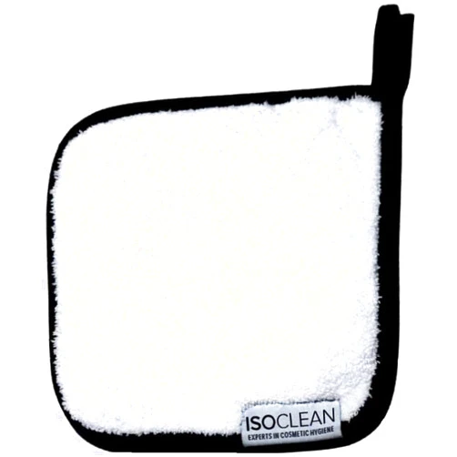 Isoclean Microfibre Towel - Absorbant Soft Fabric Towel for Makeup Brush Cleaning with Reinforced Edges, Machine Washable and Reusable for Delicate Makeup Brushes, 8x8 Inches, Small
