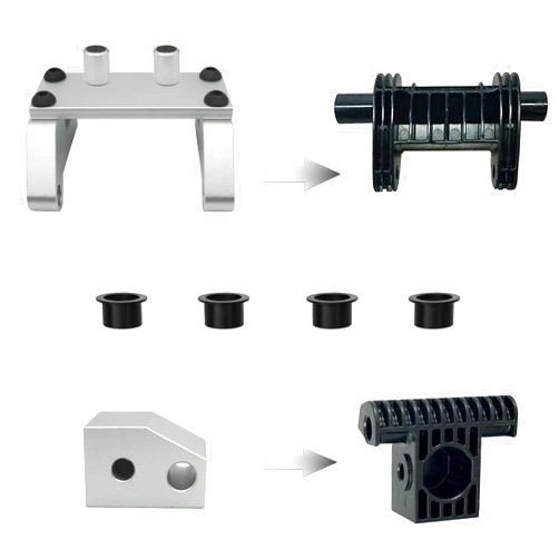 WOFUNPART Metal Drive Toggle and Clevis Mount Compatible with La-Z-Boy/LazyBoy/La Z Boy/Lazy Boy Power Recliners, Includes 4 Elastic Wear Bushings, Fits for La-Z-Boy Power Rocker Recliners