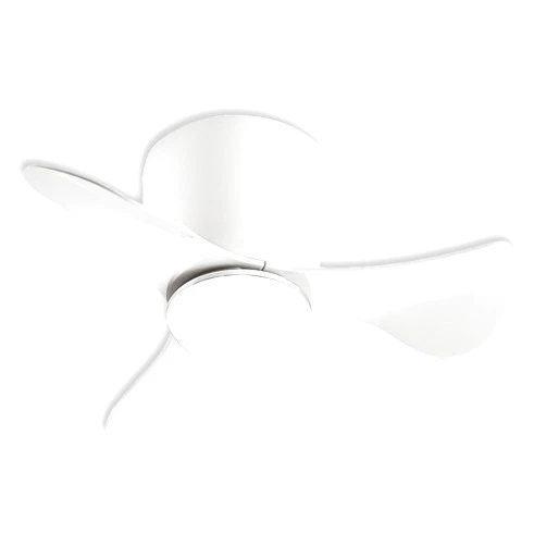 GESUM Ceiling Fan with Lights, 22 lnch Small Ceiling Fan with Light 3 Reversible Blades, Low Profile Ceiling Fan for Kitchen Bedroom Dining room, 3 Colors, 6 Speeds, White