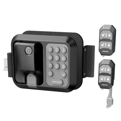 ONNAIS RV Door Lock Replacement – RV Keyless Entry Door Lock with 10 Digits Keypad, Dual-Door Remote Control and Backup Key. Fits Most RVs for Secure and Convenient Travel.
