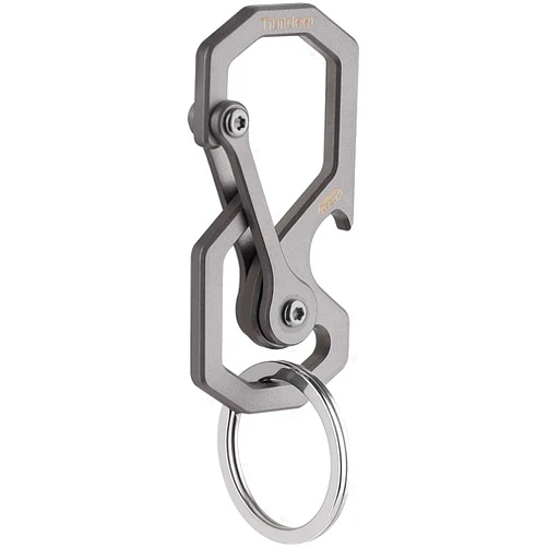 Tibitdeer Titanium Key Chain, Multifunctional Carabiner Keychain Heavy Duty Car Keychain Organizer for Men and Women